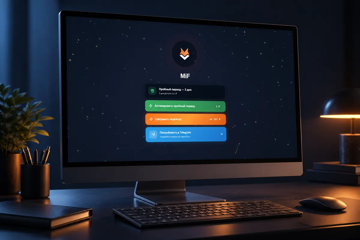Сайт VPN-сервиса MiF